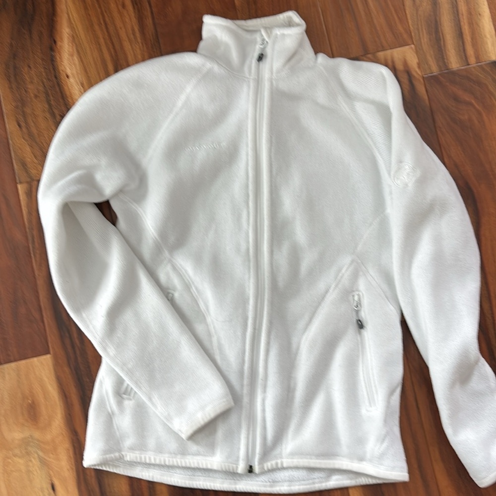 Mammut Womens Fleece Full Zip Jacket Sweater White Size S - Picture 13 of 13